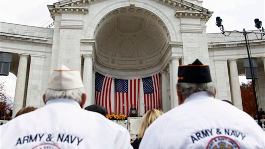 Veterans Day Obama at Arlington